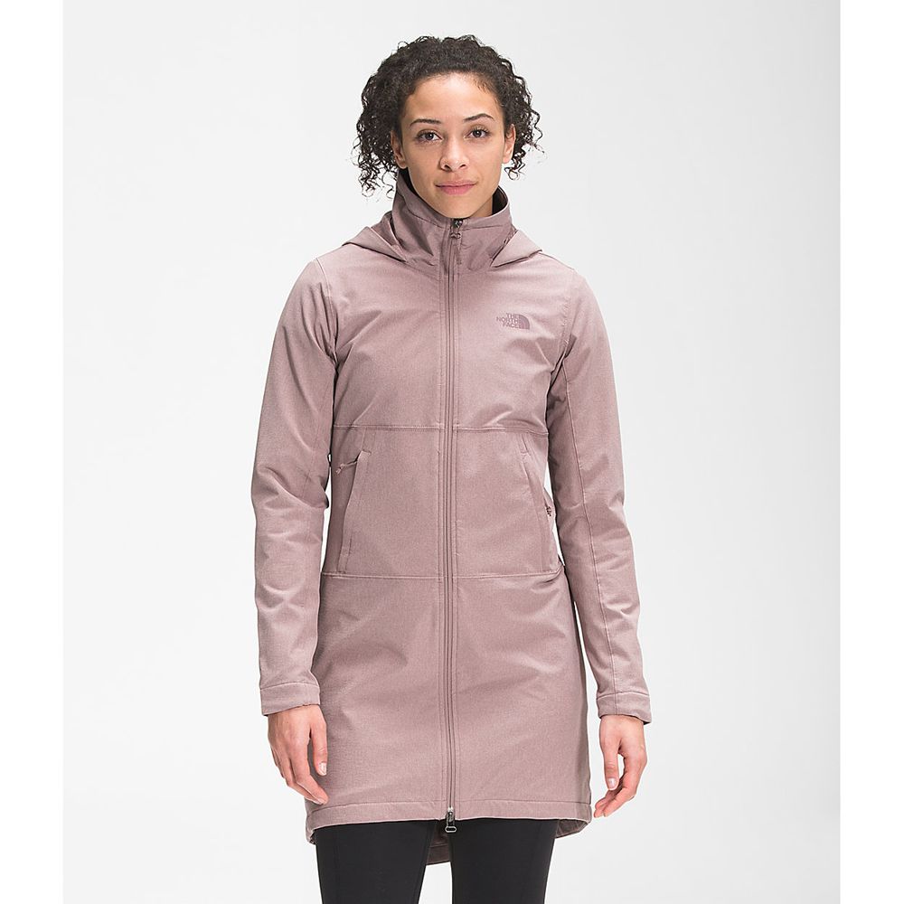 The North Face Parka Womens Australia - The North Face Shelbe Raschel Length With Hood Light Purple